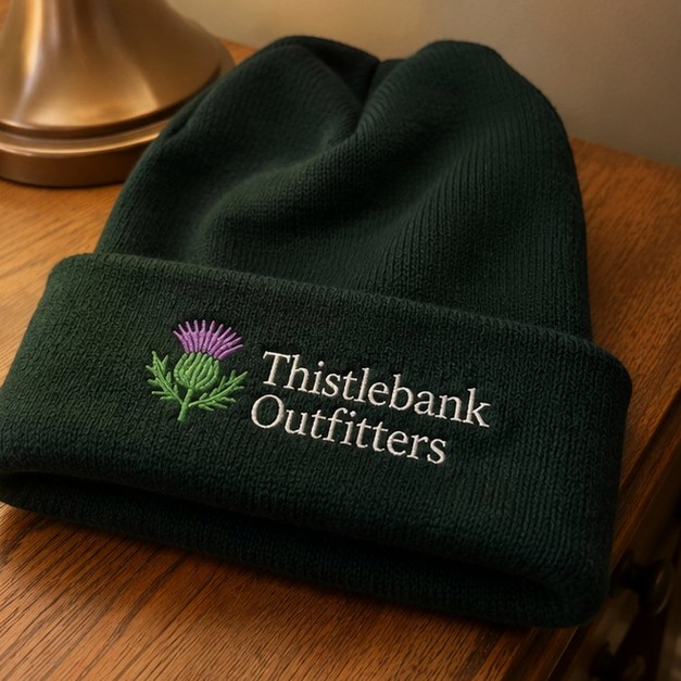 Custom beanies — customer photo